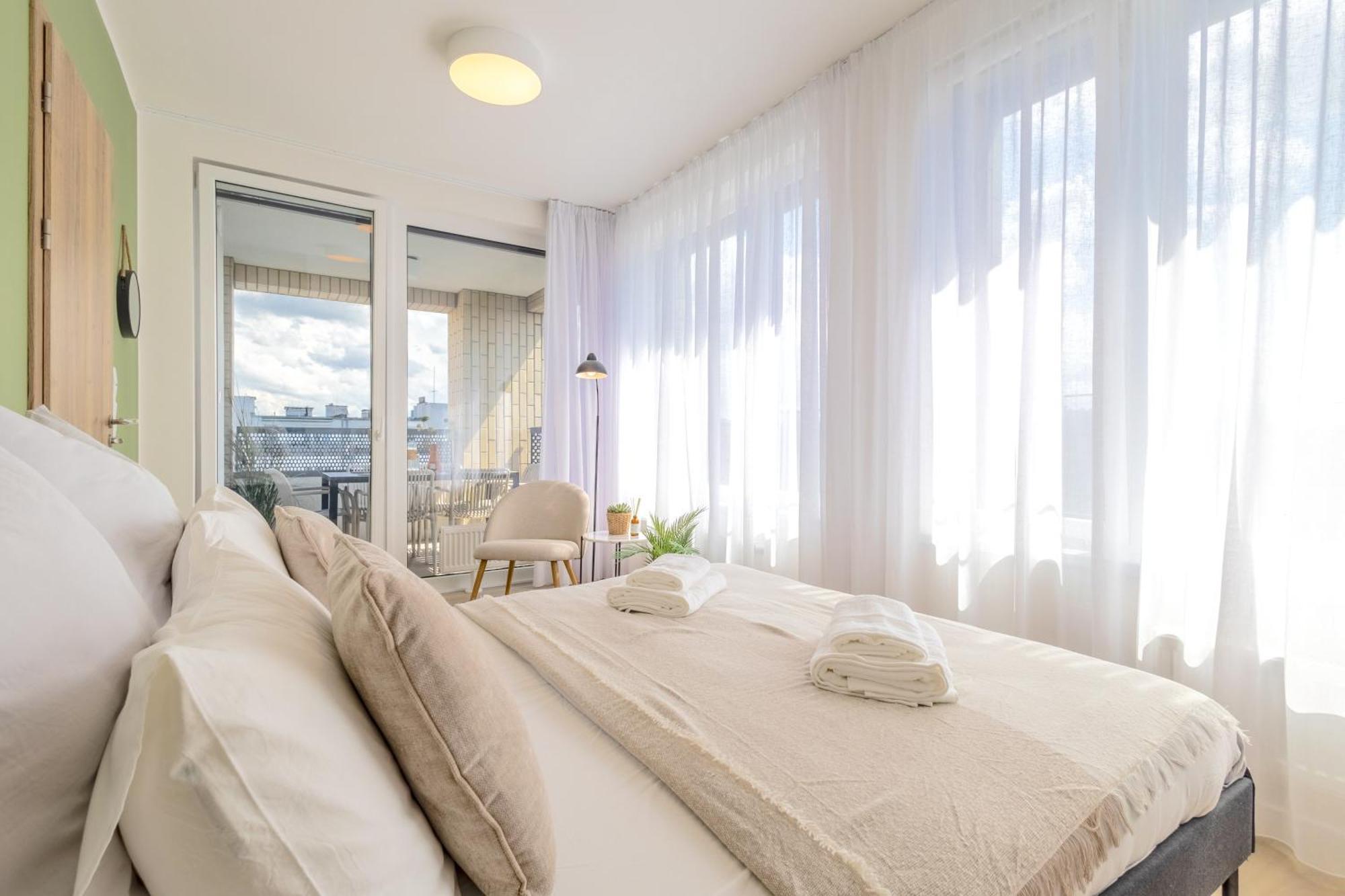 شقة Bright 2Br - 7Th Floor, Balcony, Free Parking By Gravity براغ المظهر الخارجي الصورة