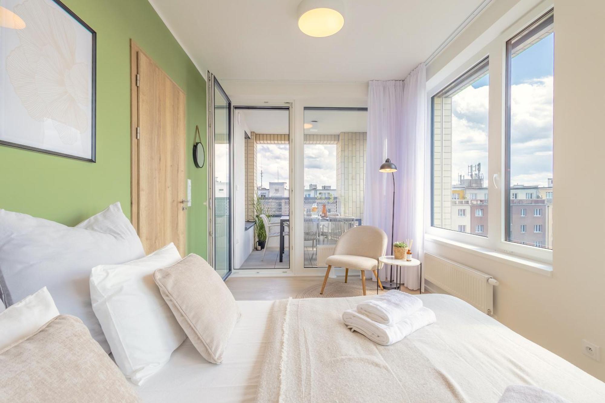 شقة Bright 2Br - 7Th Floor, Balcony, Free Parking By Gravity براغ المظهر الخارجي الصورة