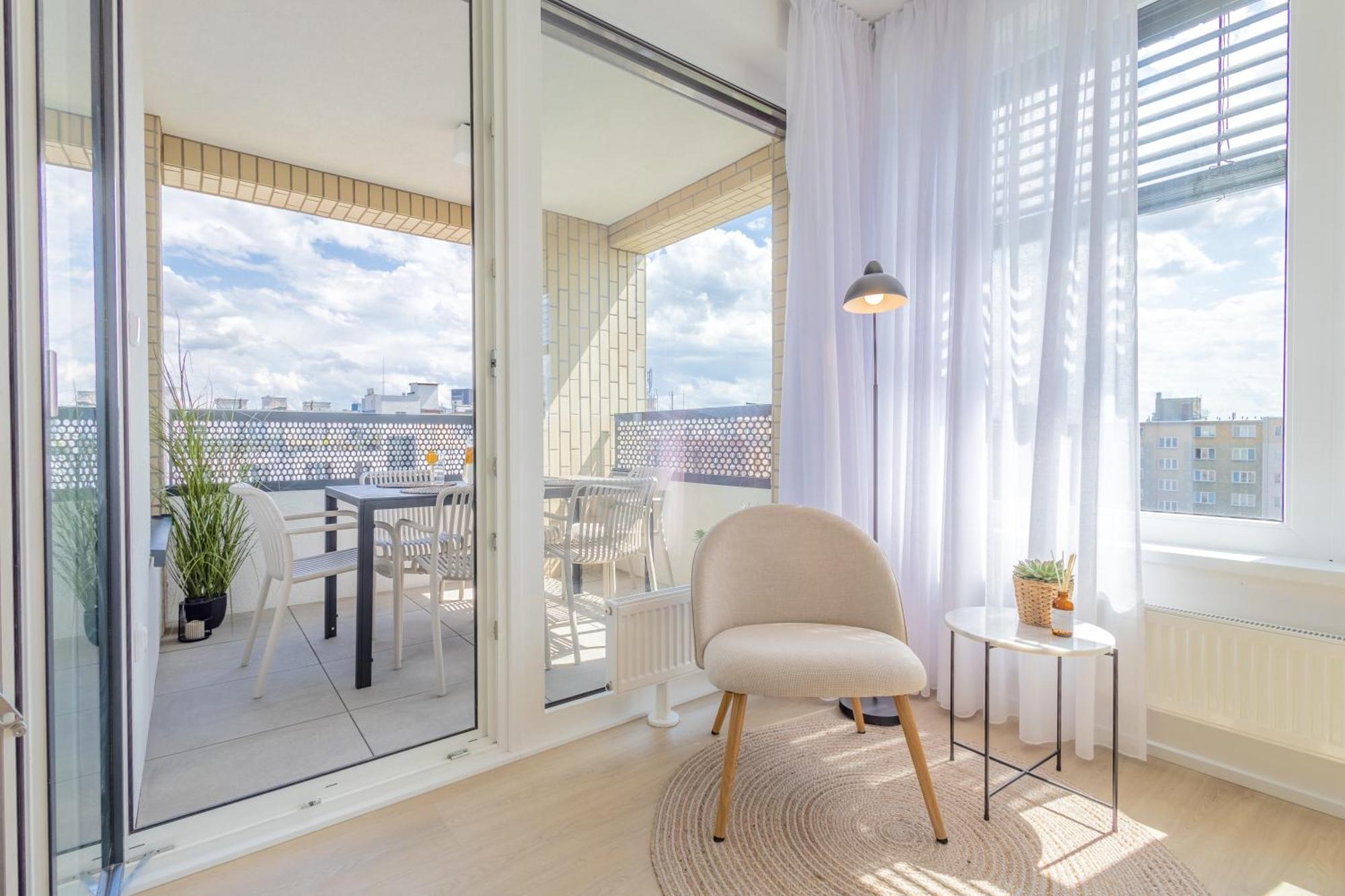 شقة Bright 2Br - 7Th Floor, Balcony, Free Parking By Gravity براغ المظهر الخارجي الصورة
